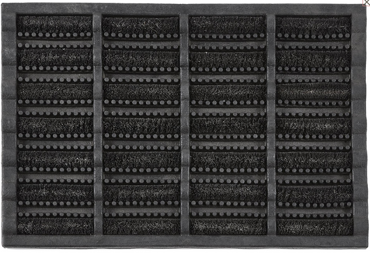 HR U Dørmatte i kokos Sort (Scraper Black)
