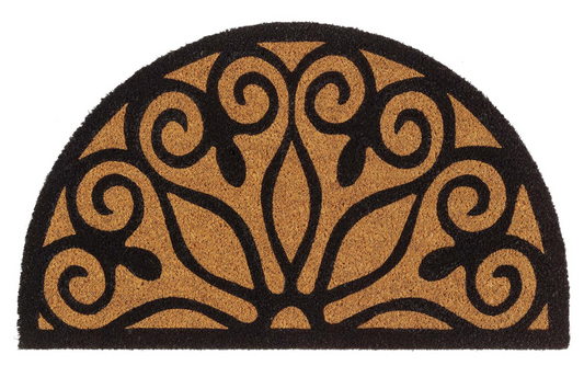 HR U Dørmatte i kokos -  (Half moon Scroll)